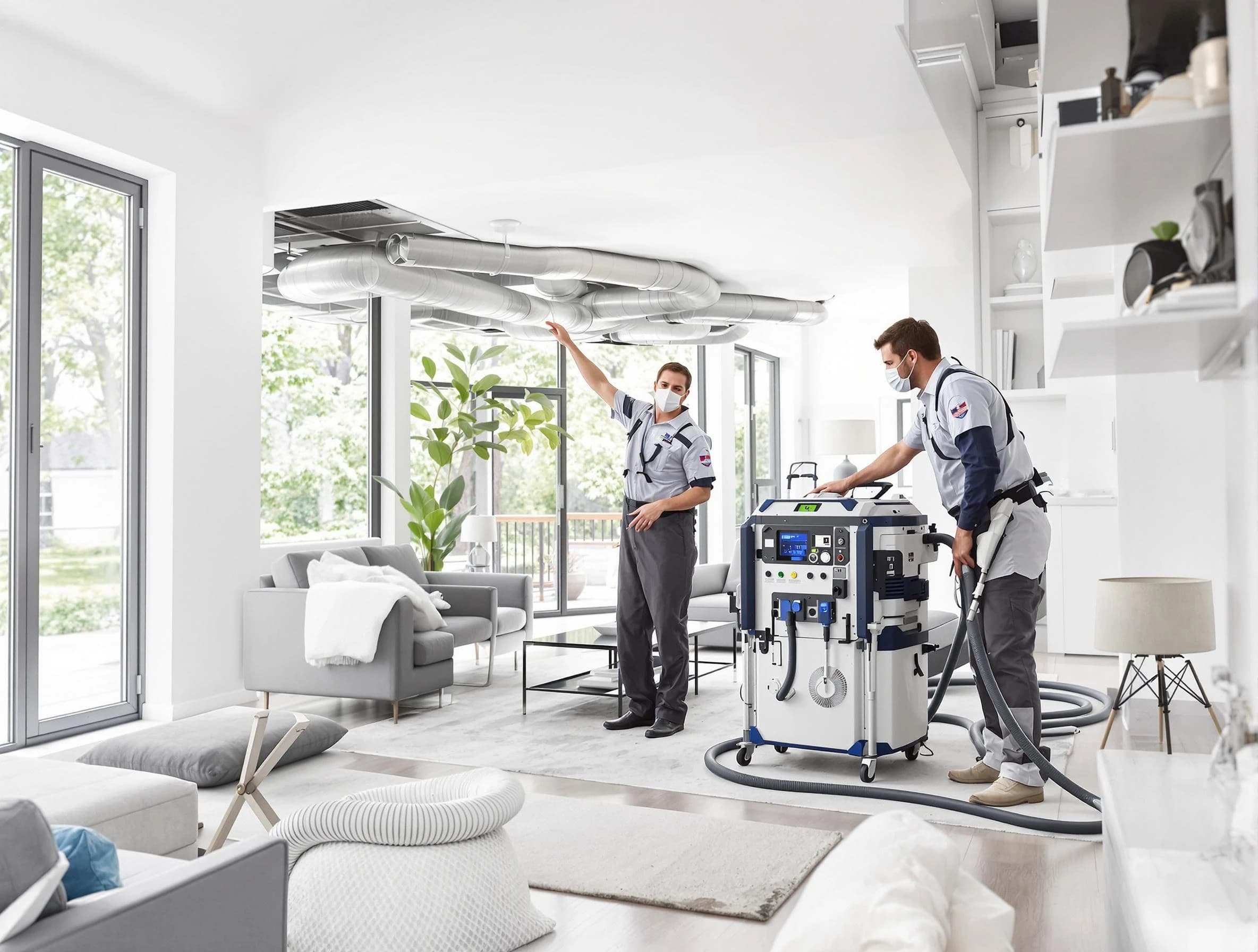 Bonanza Air Duct Cleaning professional conducting pure air duct cleaning with state-of-the-art equipment in Bonanza