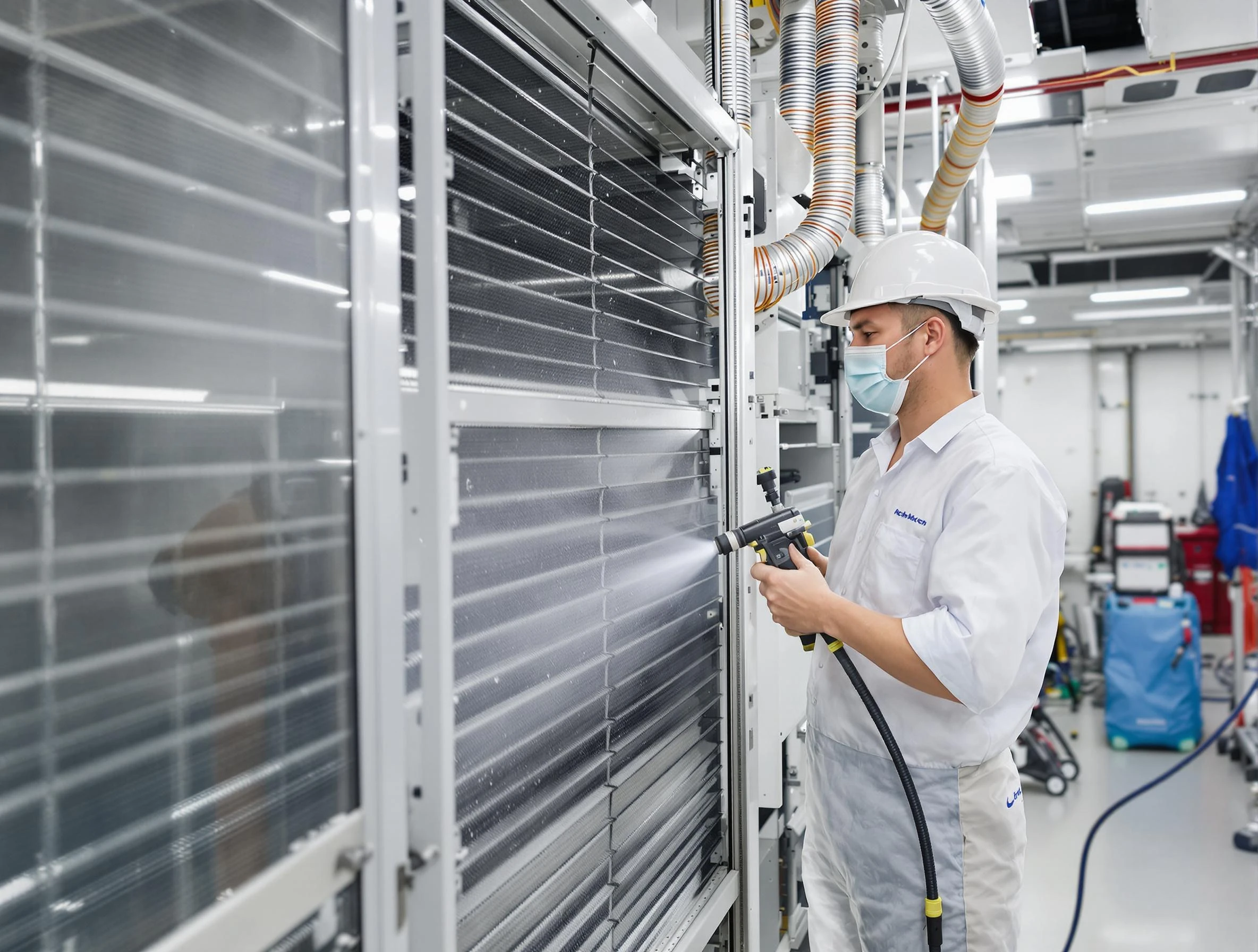 Professional AC coil cleaning by Bonanza Air Duct Cleaning in Bonanza