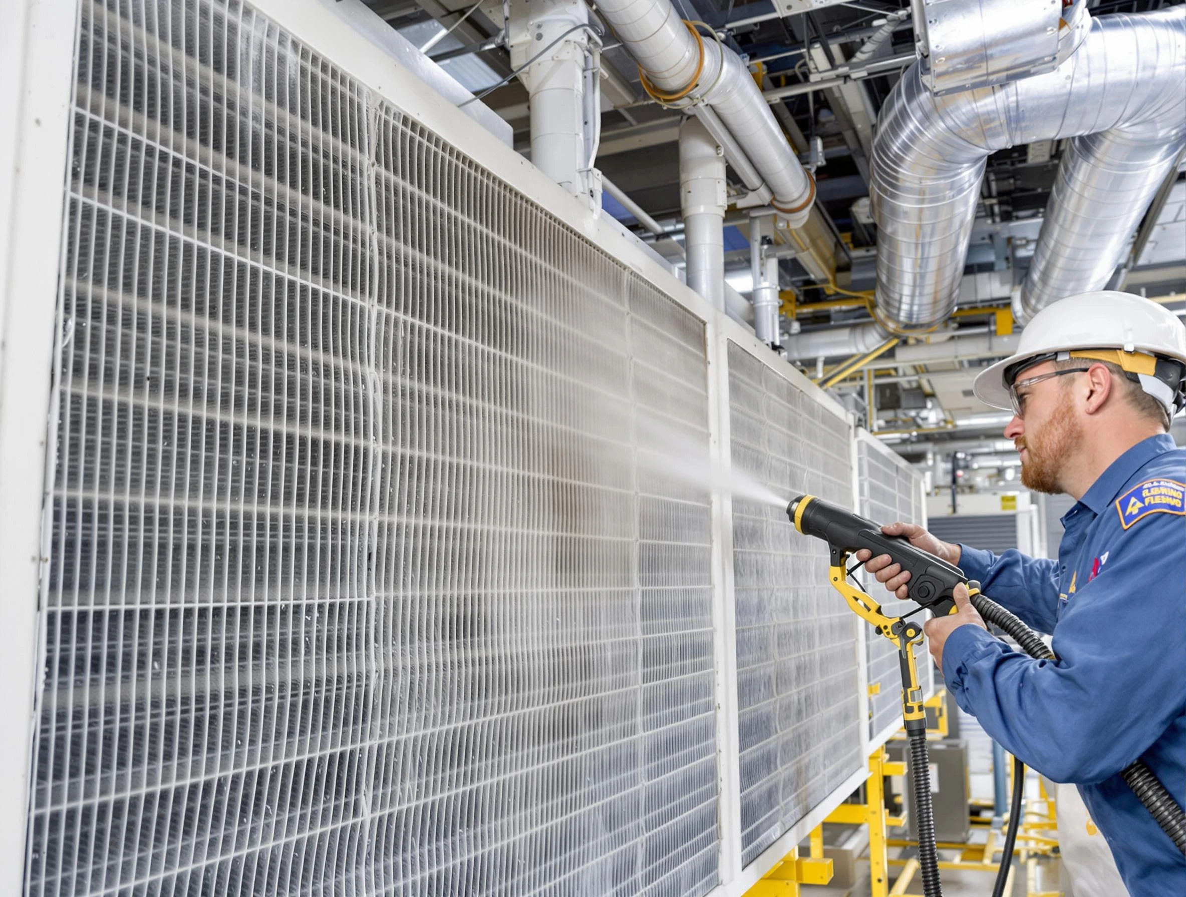 Professional commercial coil cleaning by Bonanza Air Duct Cleaning in Bonanza