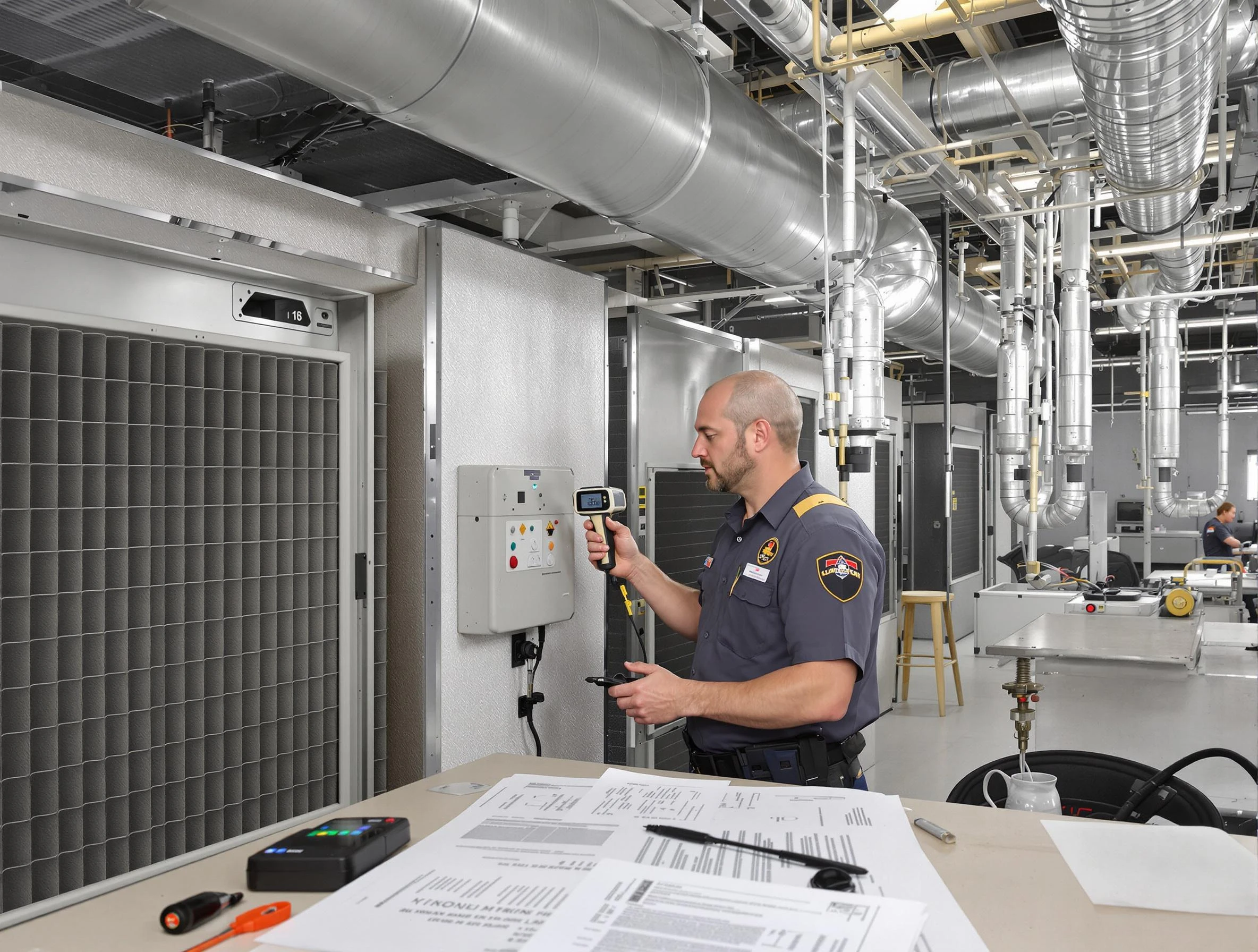 Professional filter system inspection by Bonanza Air Duct Cleaning in Bonanza