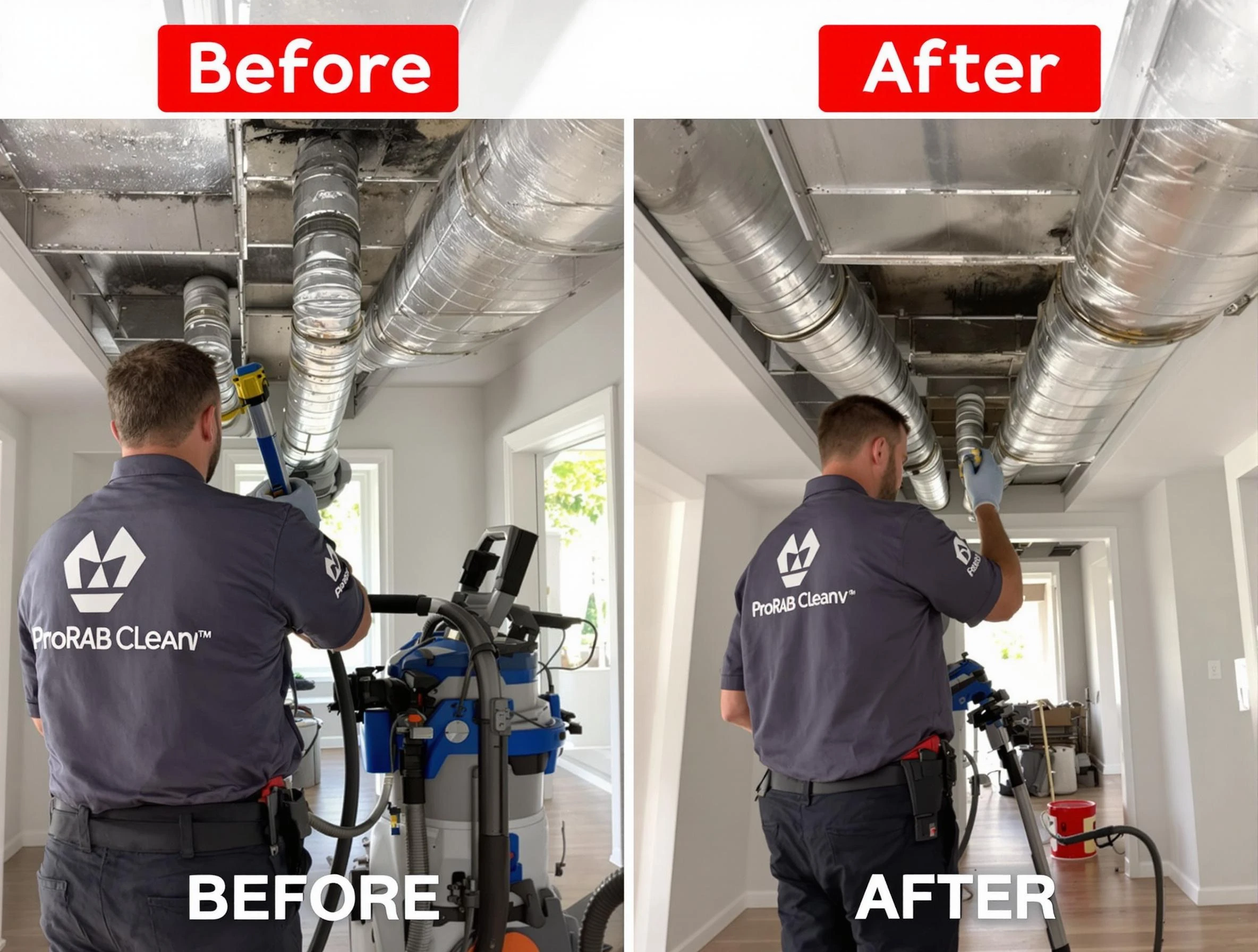 Bonanza Air Duct Cleaning expert performing thorough residential duct cleaning in a Bonanza home